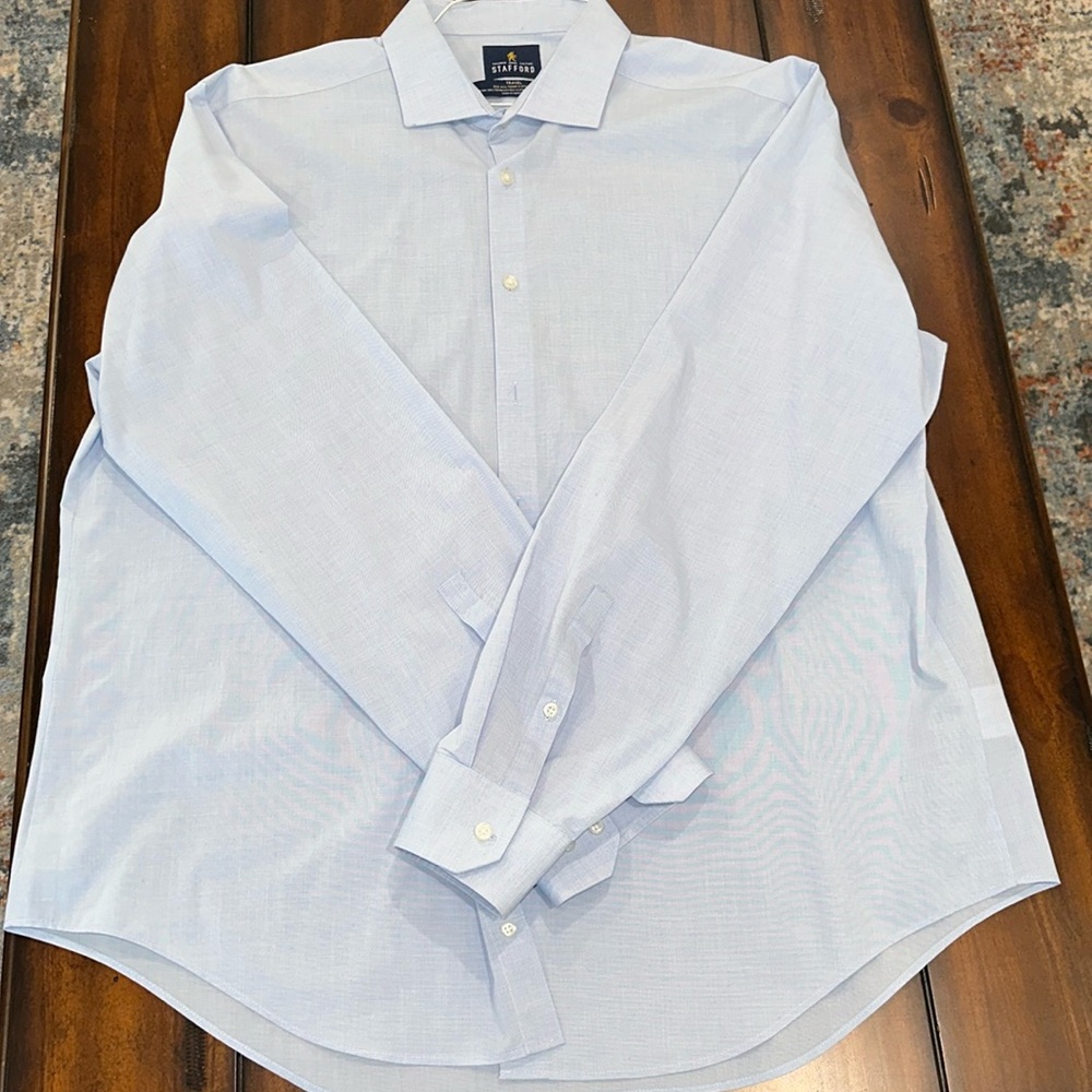 Mens Stafford Long Sleeve Dress Shirt